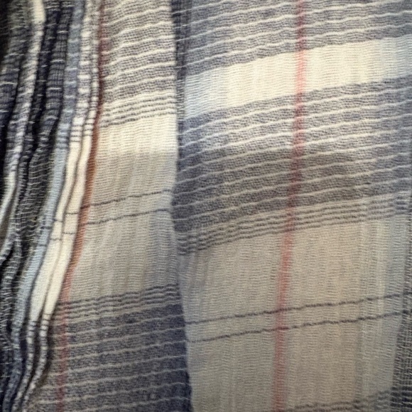 Plaid Sleeveless Top with Lace Hem - Picture 7 of 8